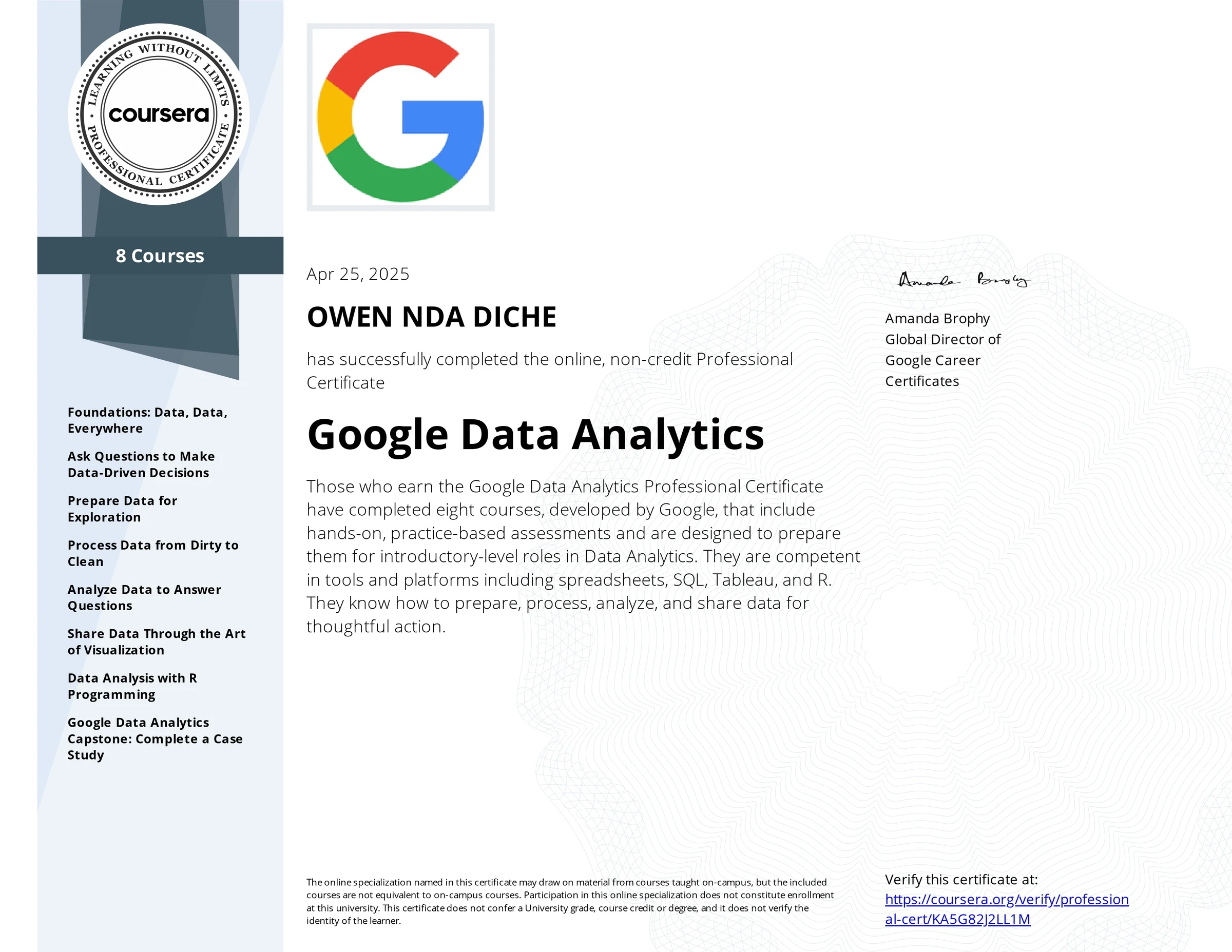 Certificate 1