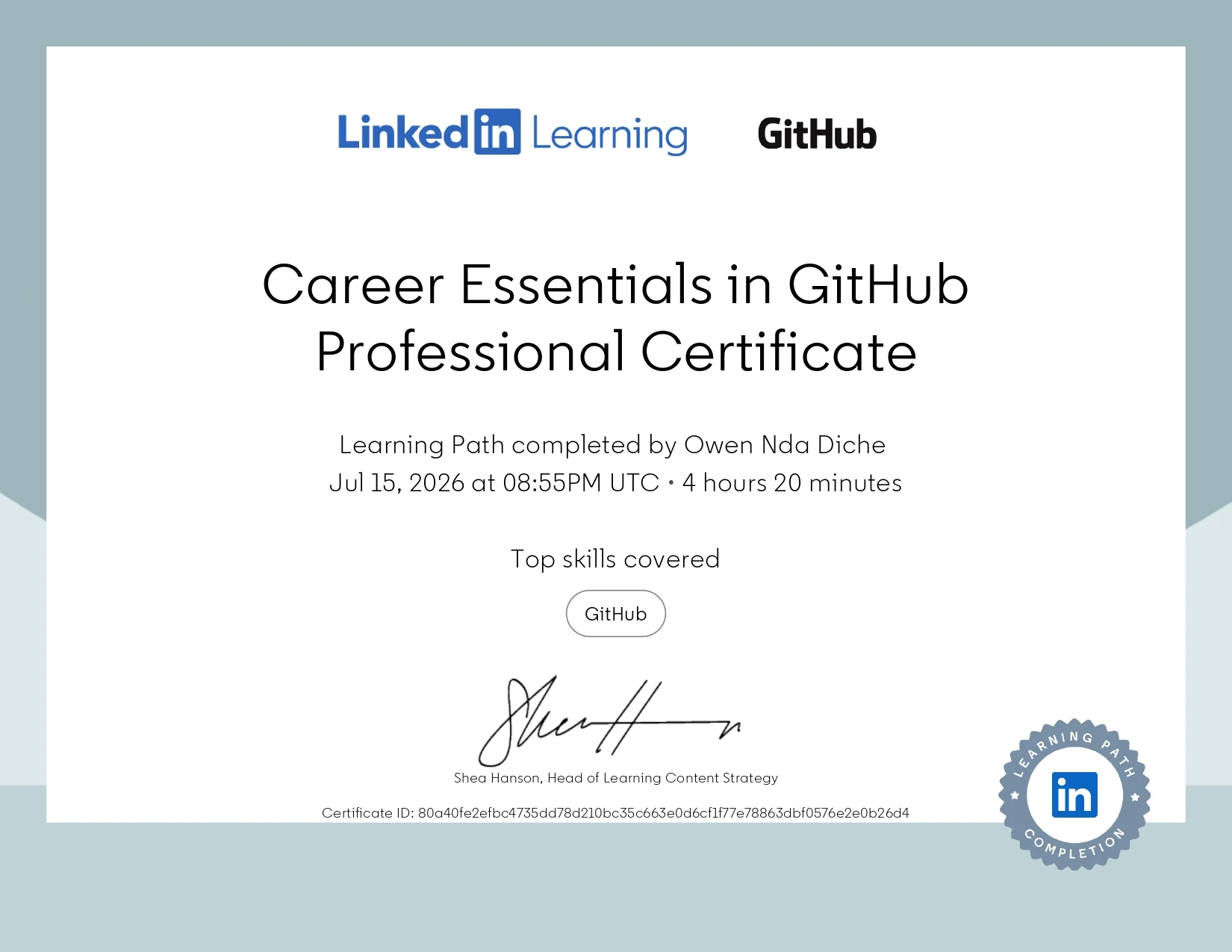 Certificate 19