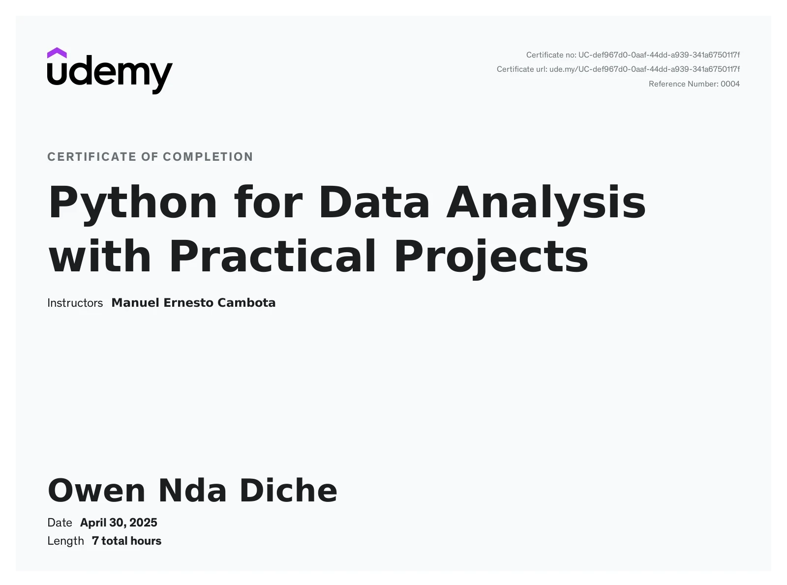 Certificate 2