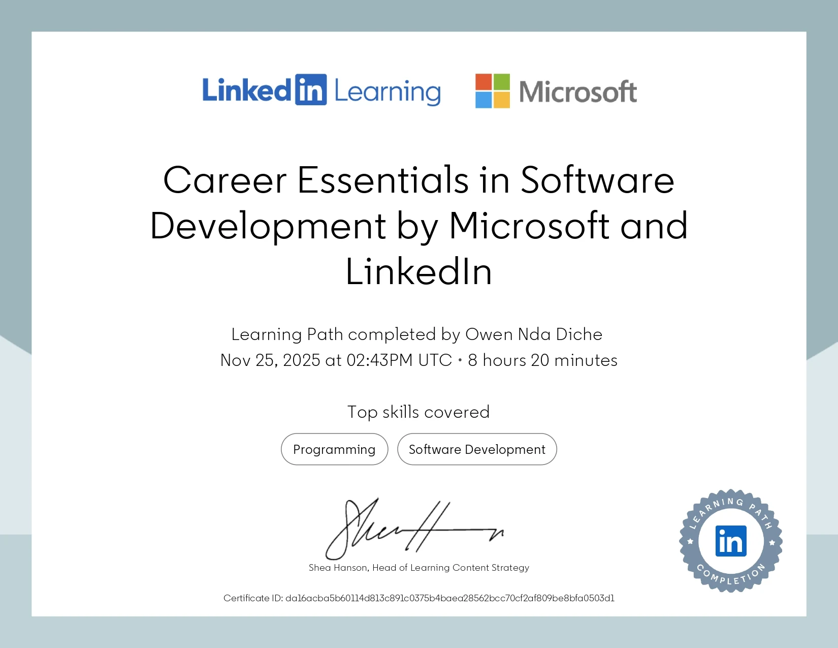 Certificate 4